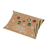 Christmas Theme Cardboard Candy Pillow Boxes