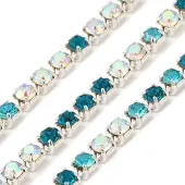 Rhinestone and Iron Cup Chain
