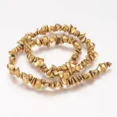 Electroplate Non-magnetic Synthetic Hematite Beads Strands