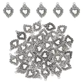 50Pcs Tibetan Style Alloy Pendants