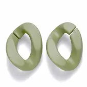 Opaque Spray Painted Acrylic Linking Rings