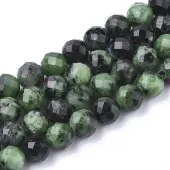 Natural Ruby in Zoisite Beads Strands