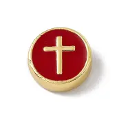 Real 18K Gold Plated Brass Enamel Beads