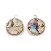 Natural Paua Shell Pendants
