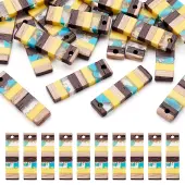 Translucent Resin & Walnut Wood Pendants