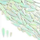 3 Styles Teardrop Shape Porcelain Mosaic Tiles