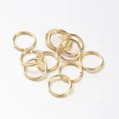 Eco-Friendly PVD Vacuum Plating & Long-Lasting Plated Brass Open Jump Rings