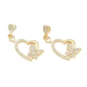 Brass Micro Pave Cubic Zirconia Pendants