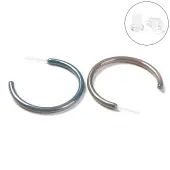 Hypoallergenic Bioceramics Zirconia Ceramic Ring Stud Earrings