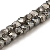 Electroplate Transparent Glass Beads Strands