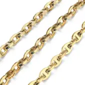 Ion Plating(IP) 201 Stainless Steel Oval Link Chains