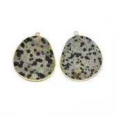 Natural Dalmatian Jasper Pendants