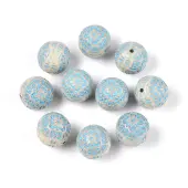 Painted Opaque Acrylic Beads