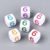 Opaque Acrylic European Large Hole Beads