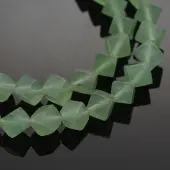 Cube Natural Green Aventurine Beads Strands