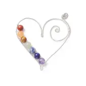 Natural Gemstone Beaded Big Pendants