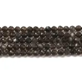 Natural Silver Sheen Obsidian Beads Strands