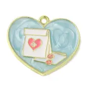 Medical Theme Alloy Enamel Pendants