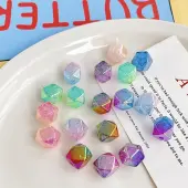 Transparent Crackle Acrylic Beads