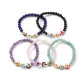 Natural Mixed Gemstone Beaded Bracelets