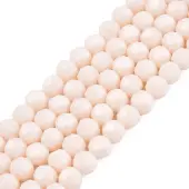 Opaque Solid Glass Bead Strands