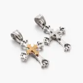 New Gift Men's 201 Stainless Steel Cross Pendants