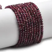 Natural Garnet Beads Strands