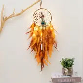 Woven Web/Net with Feather Wall Hanging Decorations