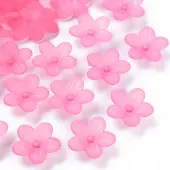 Frosted Acrylic Bead Caps