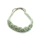 Solid Color Hand Braided Cotton Rope Elastic Headband