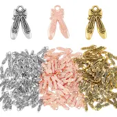 150Pcs 3 Colors Tibetan Style Alloy Pendants