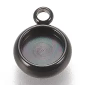 304 Stainless Steel Pendant Cabochon Settings
