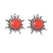 Alloy Glass Pendants