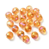 Full Rainbow Plated Glass Beads