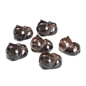Natural Ice Obsidian Kitten Beads