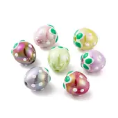 UV Plating Rainbow Iridescent Acrylic Beads
