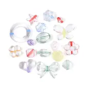 Dyed Transparent Acrylic Beads