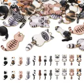 24Pcs 12 Styles Rack Plating Alloy Enamel Pendants