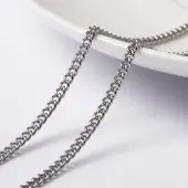Tarnish Resistant 304 Stainless Steel Curb Chains Twisted Chains