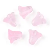 Spray Painted Transparent Glass Beads