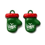 Christmas Themes Baking Painted Alloy Pendants