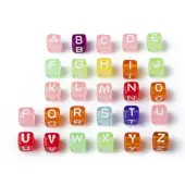 Transparent Large Hole Acrylic European Beads