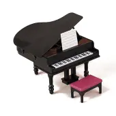 Miniature Grand Piano with Stool Model