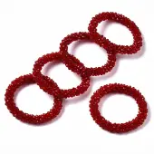 Faceted Transparent Glass Beads Stretch Bracelets