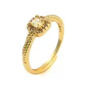 Clear Cubic Zirconia Adjustable Rings