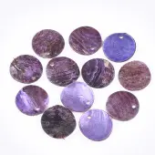 Spray Paint Natural Akoya Shell Pendants