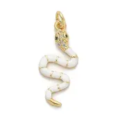 Brass Micro Pave Cubic Zirconia Pendants