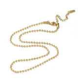 Ion Plating(IP) 304 Stainless Steel Ball Chain Necklace