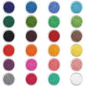 24 Colors Grade A Glass Seed Beads Sets