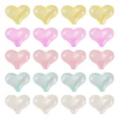 50Pcs 5 Colors Rainbow Iridescent Plating Acrylic Beads